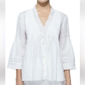 Diane Von Furstenberg Layla linen top